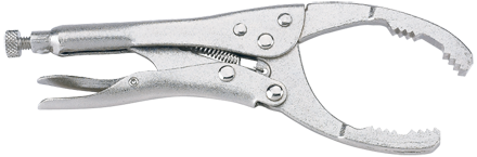 Locking Plier Type, Adjustable Oil Filter Wrench, 2-1/8” to 4-5/8”